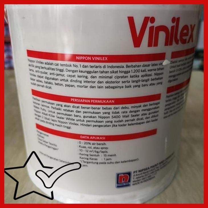 [ISB] VINILEX CAT TEMBOK VINILEX KEMBANG PUTIH 300 5KG CAT VINILEX 5 KG