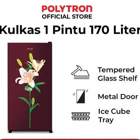 POLYTRON Kulkas 1 Pintu 170 Liter PRB-177