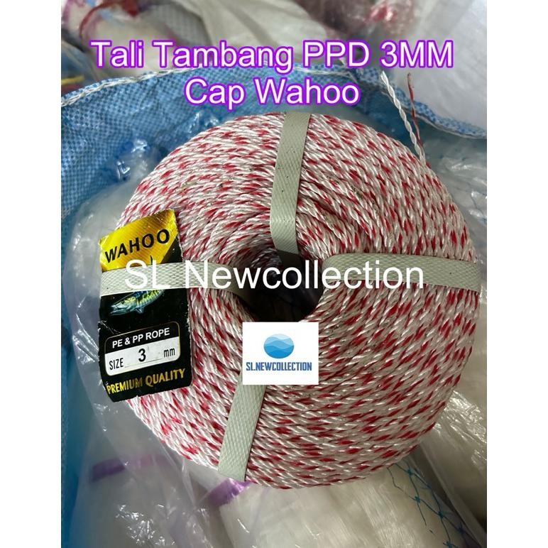

Tali Tambang Pe 3Mm Cap Wahoo +/- 200 Meter 1 Rol