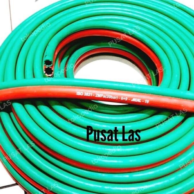 DISKON Selang Las Double Oxygen Acetylene Twin Welding Hose LPG Oksigen NCR