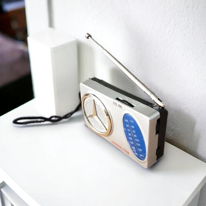 JH8 Radio FM AM Shining Star Mini Portable Radio SS 60 Free Earphone