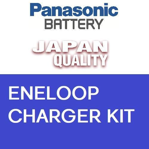 Panasonic Charger Kit Eneloop + 2 Pcs Baterai Eneloop Aa Rechargeable Battery Eneloop Aa