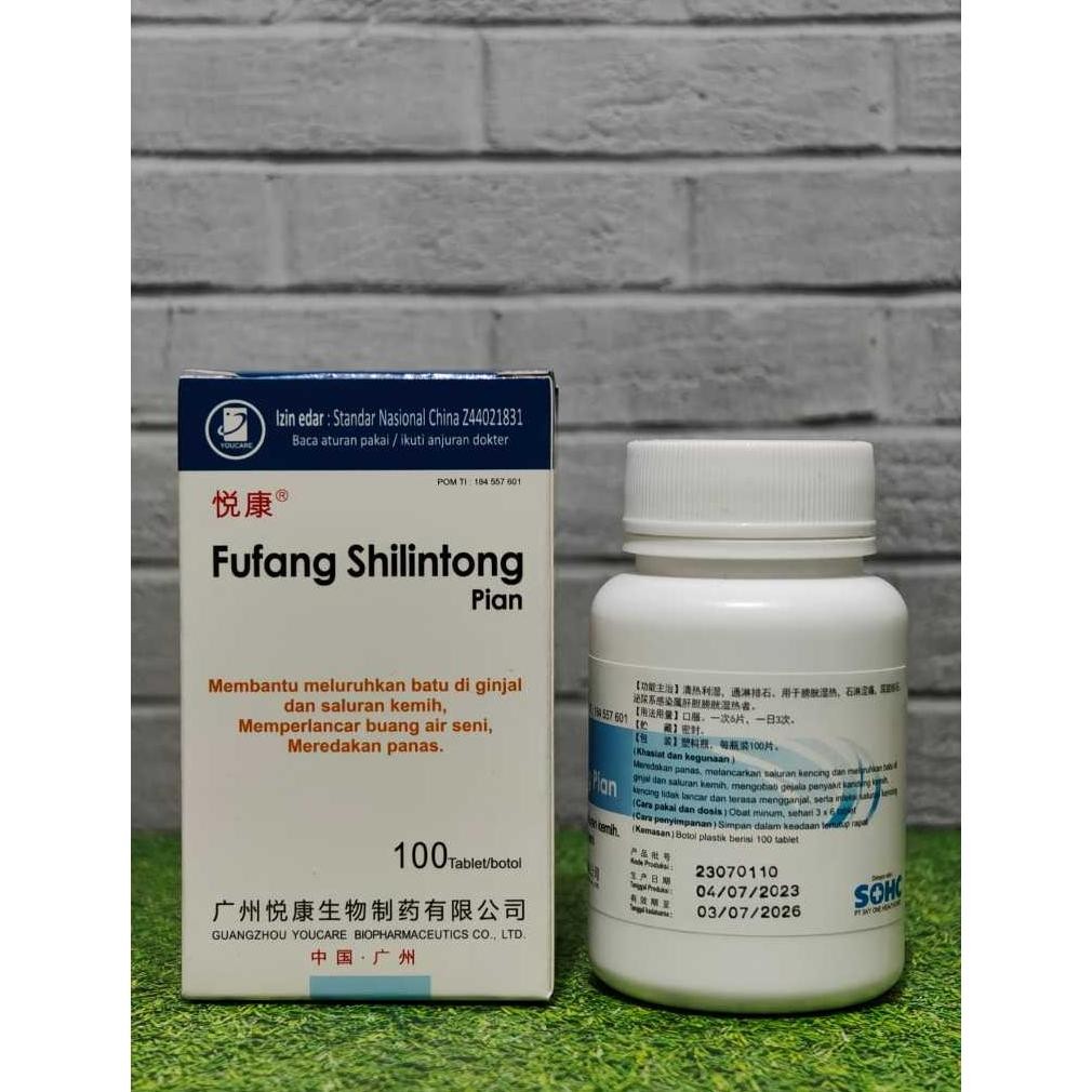 Heatshrin Fufang Shilintong Pian 100 Tablet -  Untuk Batu Ginjal Saluran Kemih Jg-56