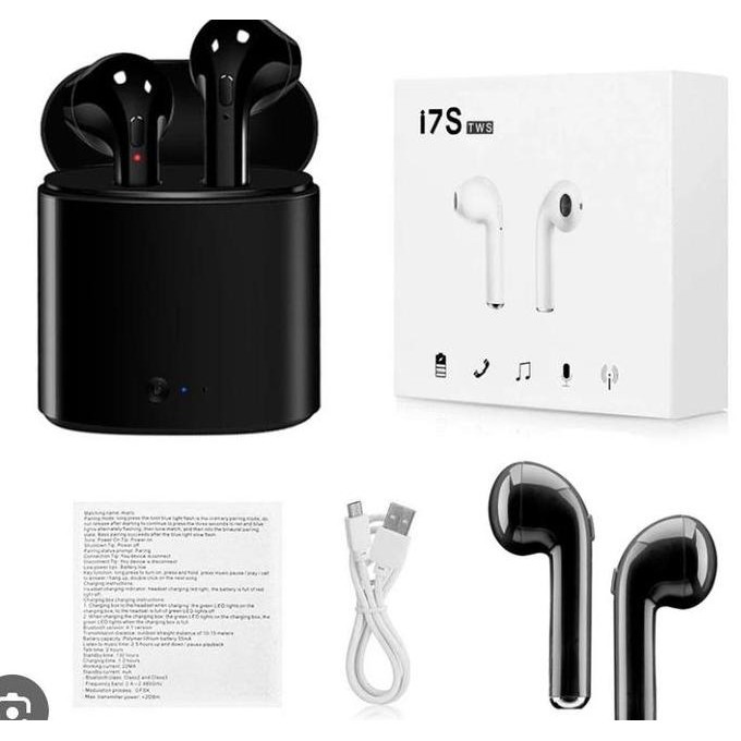 JH8 Headset Bluetooth I7S TWS HBQ Earphone TWS Twin Headset Bluetooth True Wireless Android iOS Univ