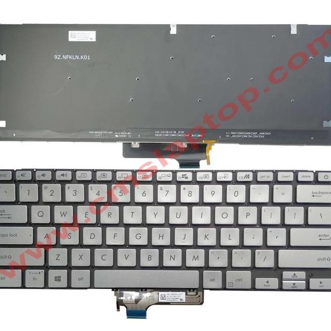 Keyboard Asus Zenbook 14 Ux431 X431 V431 K431 Backlight New Stok