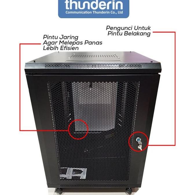 Wallmount Rack Server 15U || Rak Server Single Door Besar New Stok