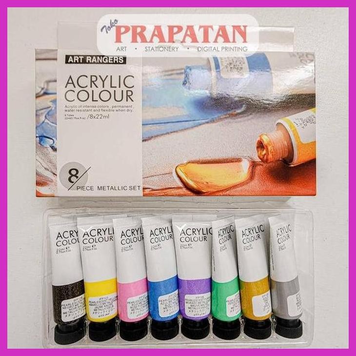 

( SEKOLAH / LUKIS ) PROMO CAT AKRILIK SET ART RANGERS 8X22ML METALLIC | ART RANGERS ACRYLIC (SENI / MENGGAMBAR / ART / KERAJINAN ) PRIVASI AMAN