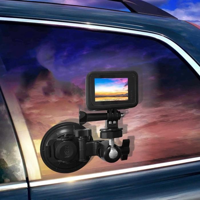 Ogs Bracket Stand Kamera Mobil Dashcam Cctv / Kaca Mobil / Gopro