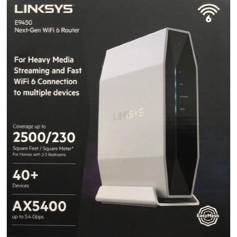 Linksys E9450 Dual-Band Ax5400 Wifi 6 Router E 9450 New Stok