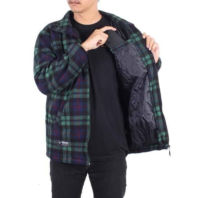 Jaket Harrington Polar 03 - Sherpa Kotak Hangat Plaid Tartan Winter Co