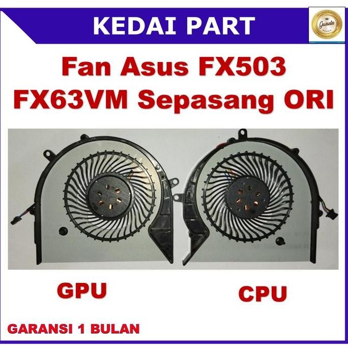 Fan Asus Rog Strix Fx503 Gl503Vd Gl703Vd Gl703Vm Gl503 Gl703 12V Pair New Stok