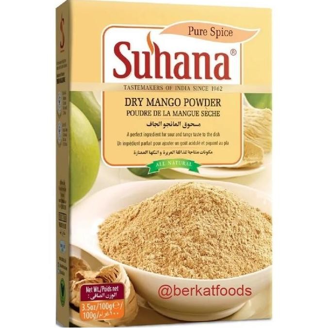 

siap kirim] Dry Mango Powder Suhana / Amchur / Bubuk Mangga Kering India Aamchur