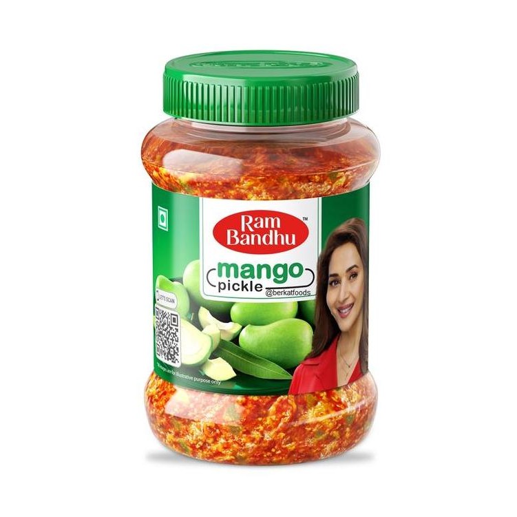 

best seller] Mango Pickle Ram Bandhu / Acar Mangga India / Aam Achaar Pickles