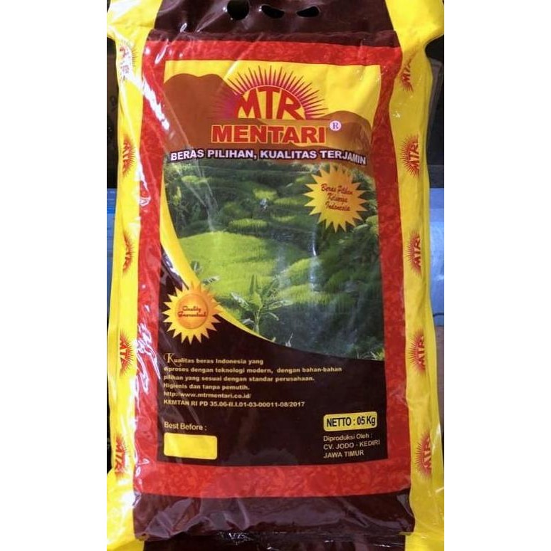 

Beras Mentari MTR 5 kg ASLI