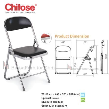 Kursi Lipat Chitose Stainless Original Ready
