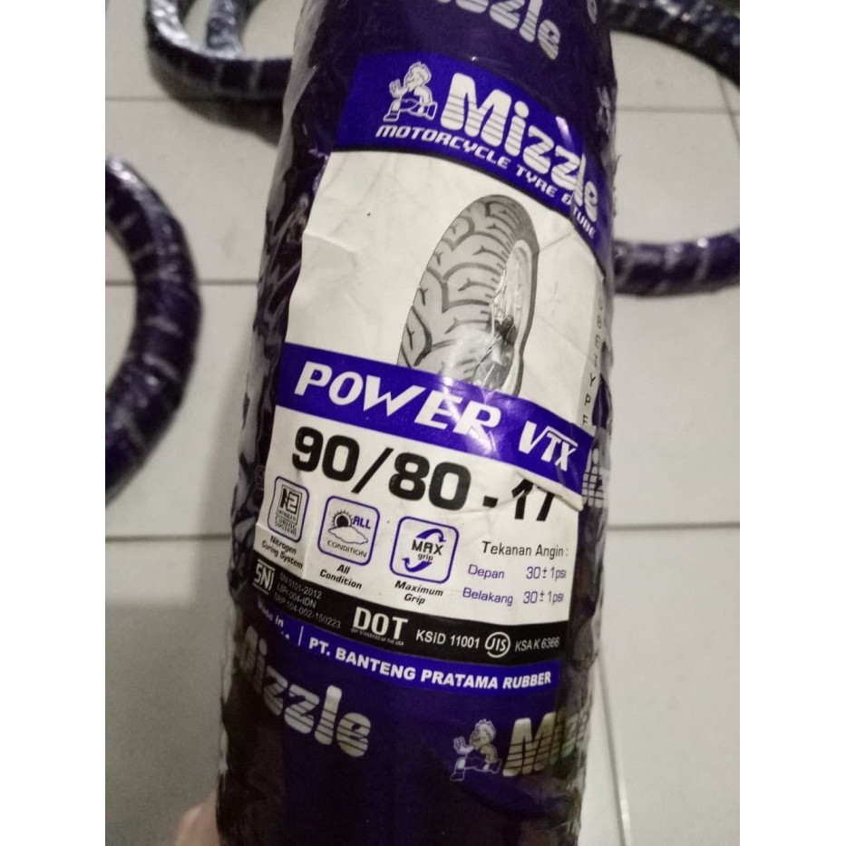 Ban Mizzle 80/80-17 Dan 90/80-17 Paket Ban Depan & Belakang Power Vtx #Gratisongkir #Sale #Discount