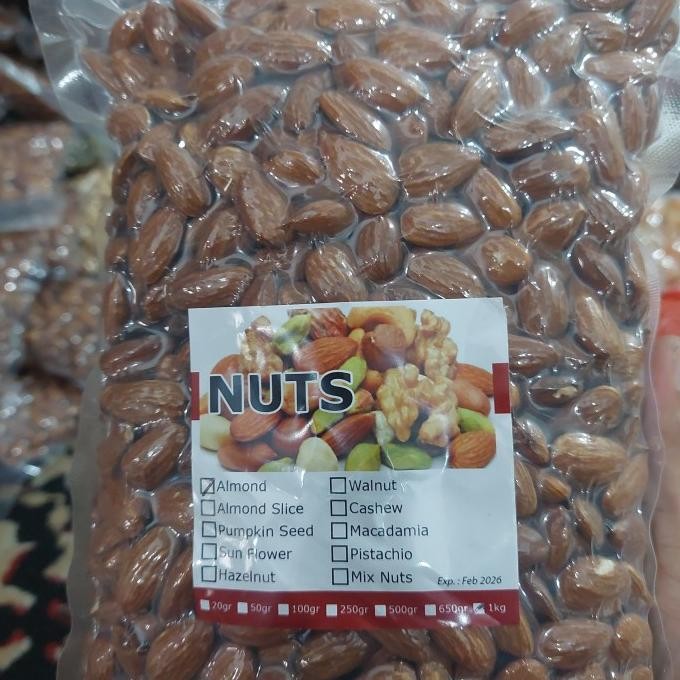 

almond roasted ukuran 500gr termurah