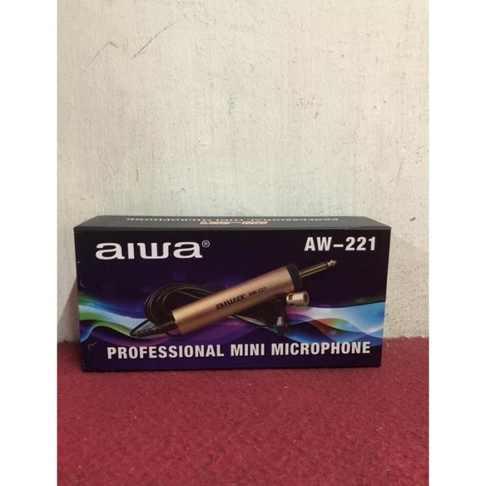 mic jepit aiwa aw221 mic clip on mic imam masjid musholla mic kancing H85M