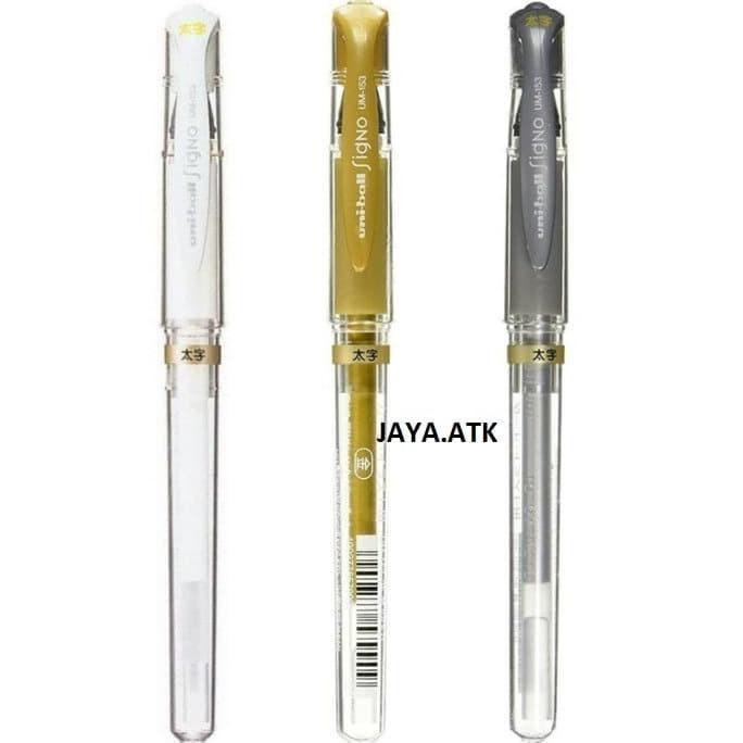 

Produk Baru!! PULPEN GEL PERAK SILVER GOLD EMAS UNIBALL SIGNO UM-153 1.0 MM MEDIUM