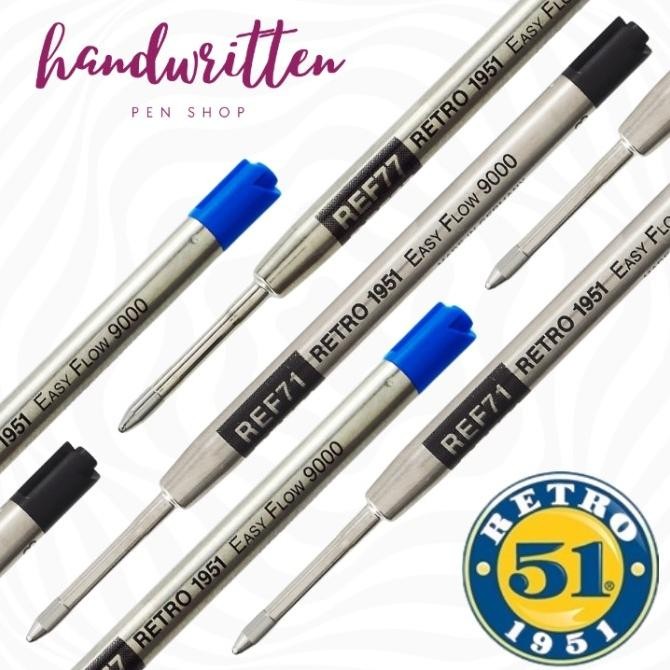 

Produk Baru!! RETRO 51 x SCHMIDT EasyFlow 9000 Hybrid Ballpoint Pen Refill G2 Parker Size / Refill Pulpen