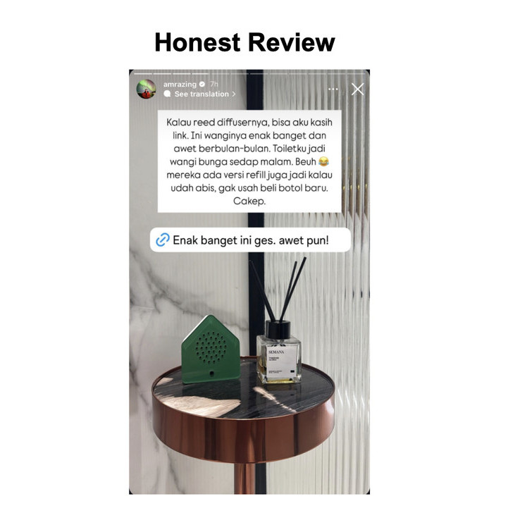 Reed Diffuser Tuberose 50ml - Semana