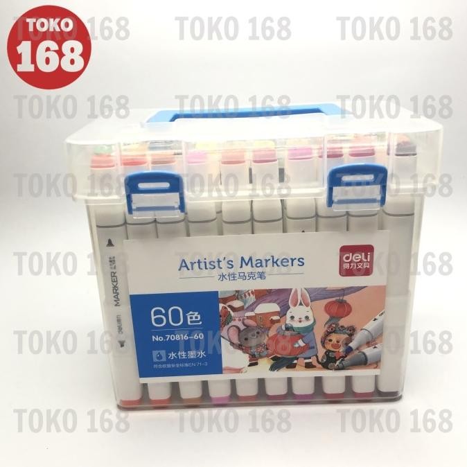 

Deli Sketch/Water-based Marker/Spidol Sketsa 70816 60 Warna (SET)