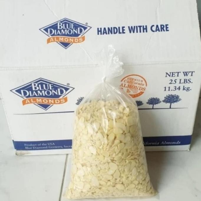 

almond sliced 1kg blue diamond / almond slice 1 kilogram termurah