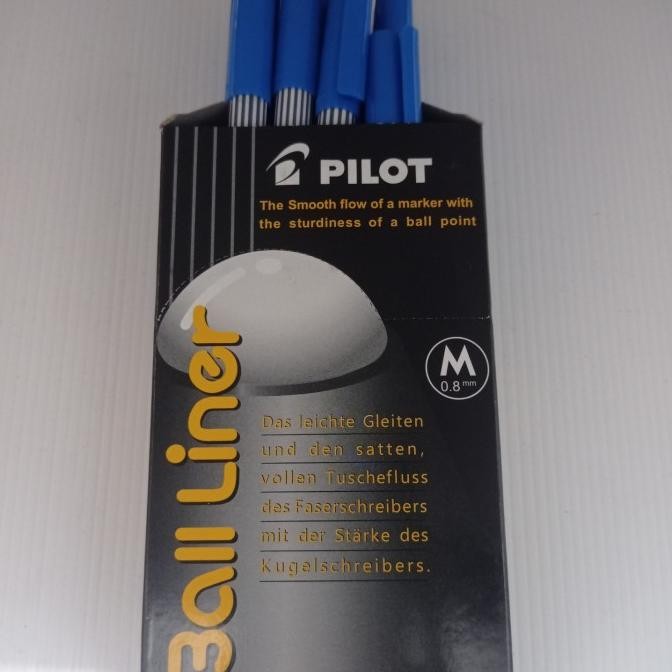 

Produk Baru!! pulpen ballliner warna biru 1 pack isi 12