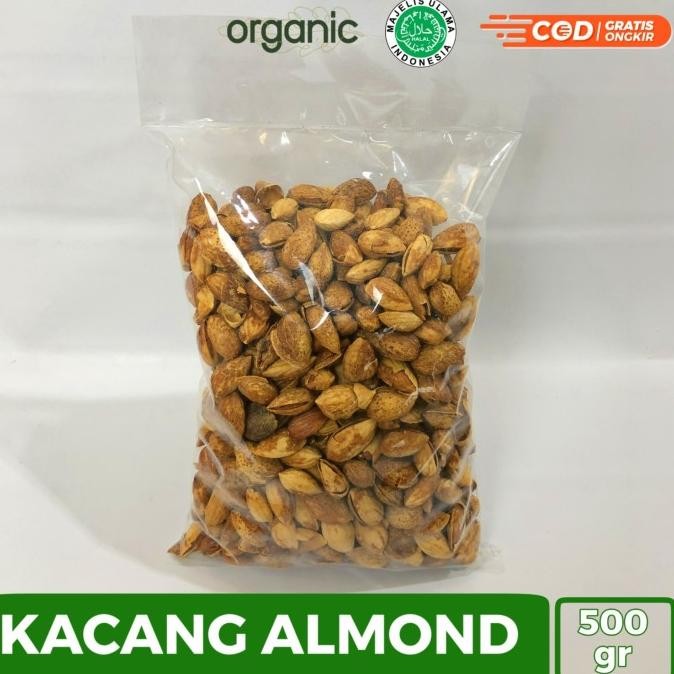 

kacang almond 500gram termurah