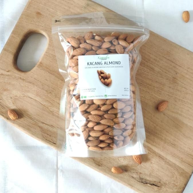 

kacang almond mentah 500 gram/ almonesia california usa termurah