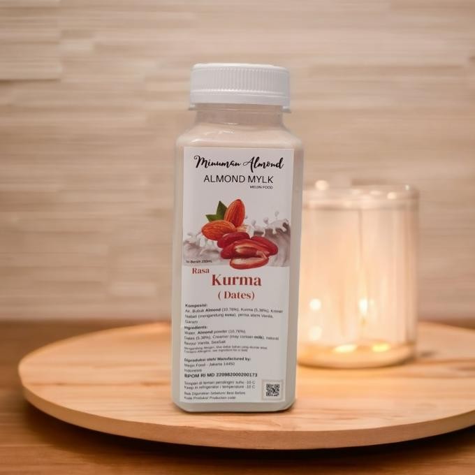 

susu almond +kurma murni tanpa pengawet.proses hygienis. 250ml termurah