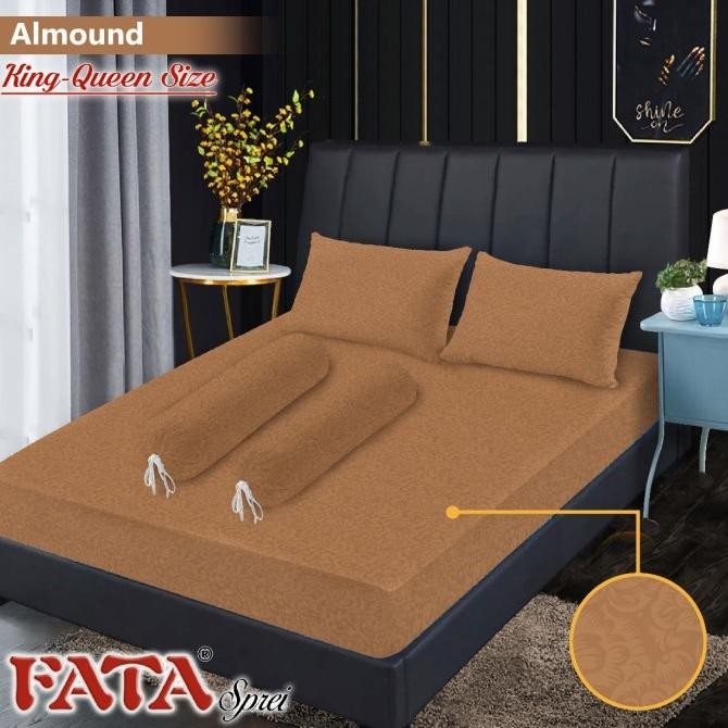 

sprei almond fata jacguard emboss uk.180/160 termurah