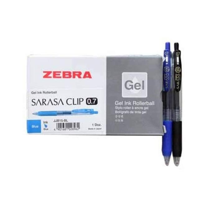 

Zebra Sarasa Clip Japan 0.7 Gel Ink Pulpen Jel (Blue&Black) Stok Terbatas