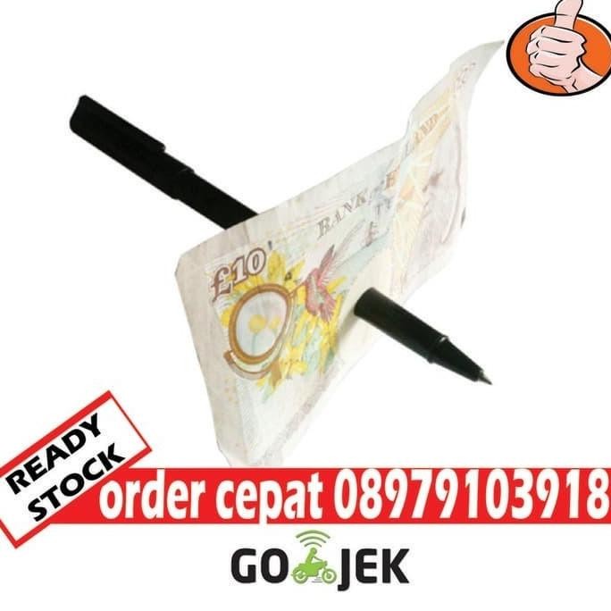 

Alat Sulap Pulpen Tembus Uang Tidak Sobek Pen Thru Anything Stok Terbatas
