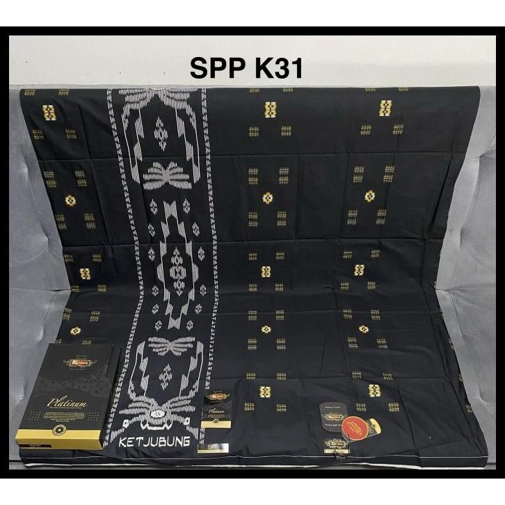 Sarung Ketjubung Platinum Gold Spp Hitam Putih Best Seller