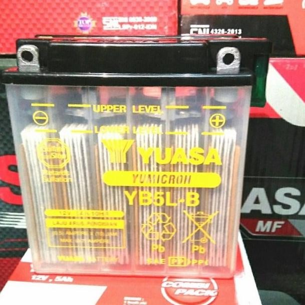 Promo AKI MOTOR HONDA SUPRA LAMA ASTREA GRAND FIT X FIT S YUASA YB5LB BASAH COD