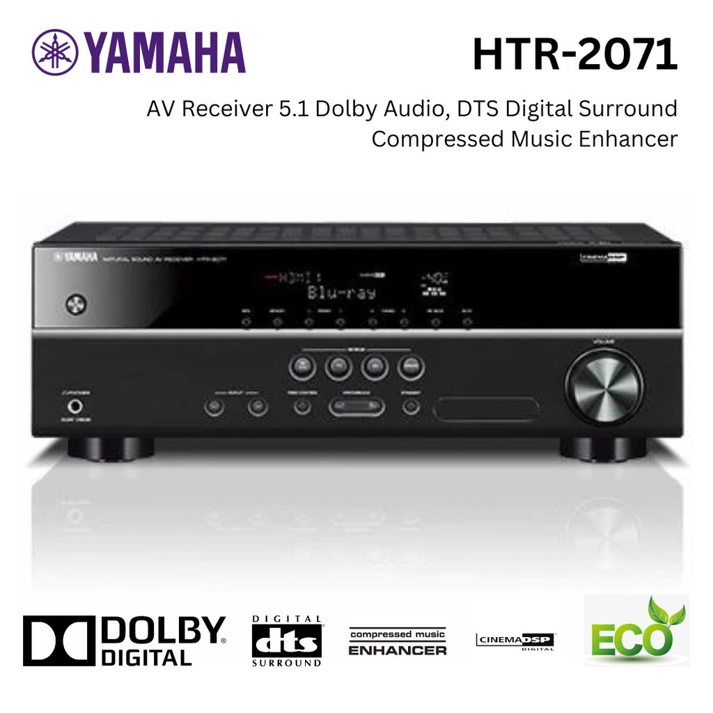 Yamaha HTR-2071 HTR2071 AV Receiver 5.1 Dolby Ampli Home Theater Amply