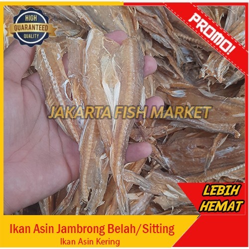

Ikan Asin Jambrong Siting Sitting Tipis Kering Belah Super 500gr