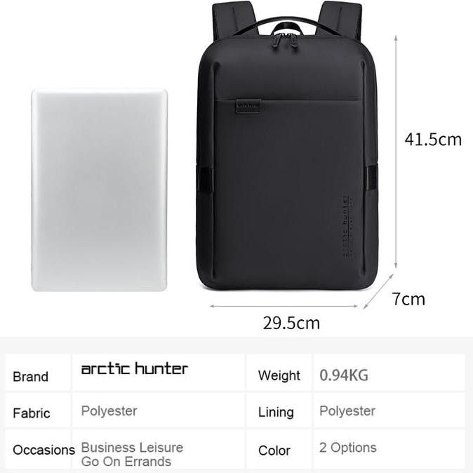 Arctic Hunter B00574 Tas Ransel Pria  Wanita Kasual Backpack Laptop Pria 15.6 Inch