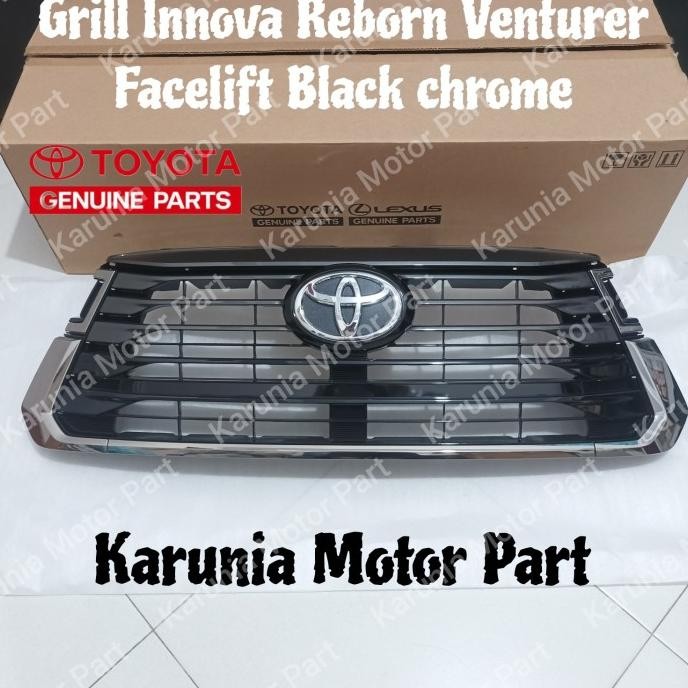 Grill Grille Toyota Innova Reborn Venturer Black Chrome 2021-2022 Good