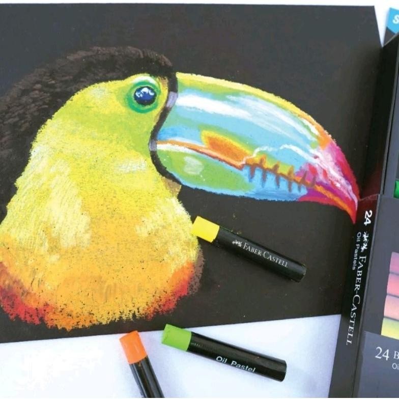 

BISA COD Oil Pastel 24 Warna Faber Castell 220024 Black Edition Oil Pastel et-98