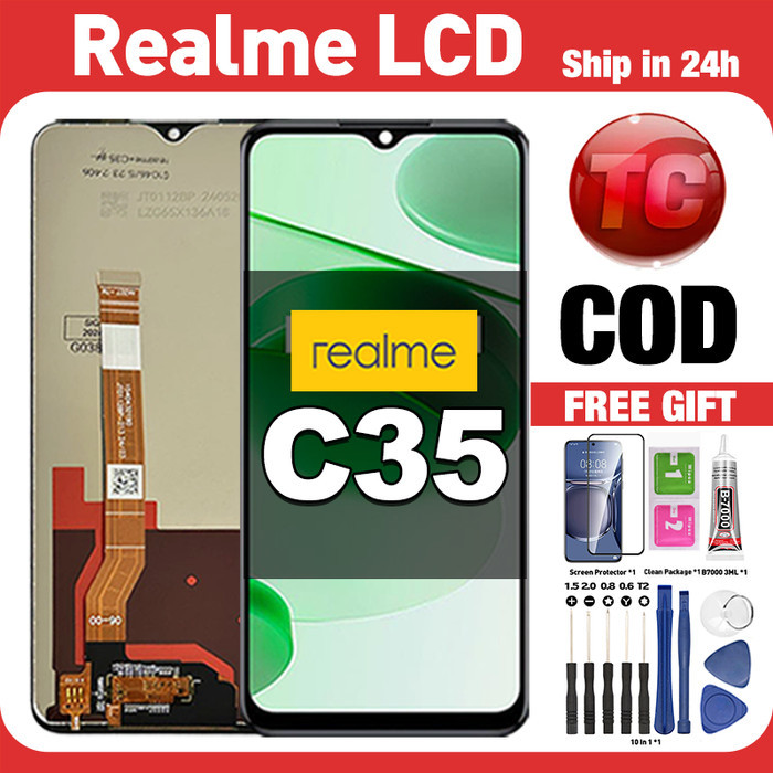 TERBARU! Original LCD REALME C35 fullset ori asli Layar hp touchscreen Sentuh Versi Tinggi COD