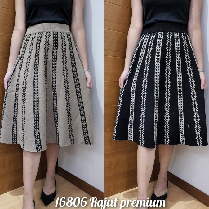 ROK 7/8 RAJUT IMPORT ROK WANITA ROK PENDEK BAWAHAN WANITA HFS
