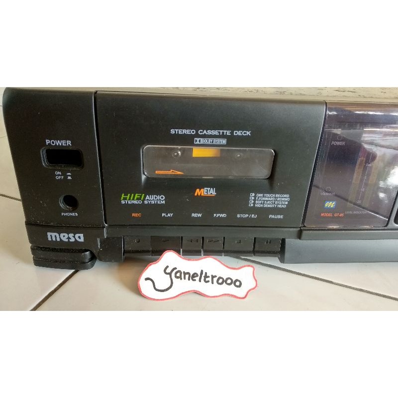 TAPE DACK KOSONGAN MESA HANYA MESIN KASET DAN BOX