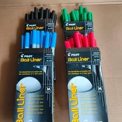 

Produk Baru!! Pulpen pen bolpoin Ball liner pilot B-5M M 0.8mm 1 pack isi 12 pcs