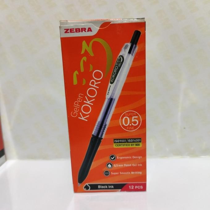 

Produk Baru!! Pulpen Gel Kokoro 0.5 Zebra biru