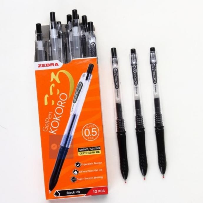 

Produk Baru!! Pulpen gel kokoro zebra sedus (12Pcs)