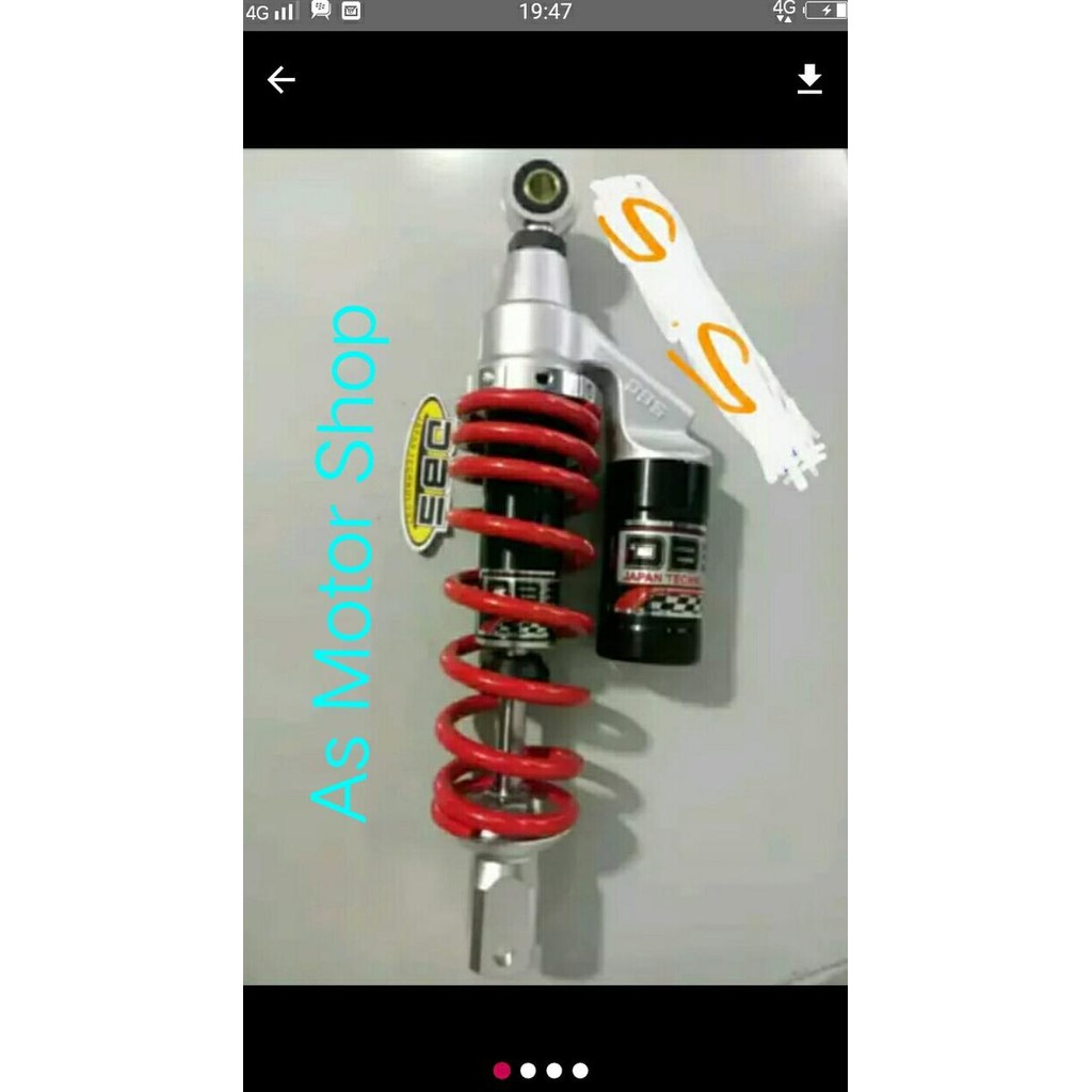 shock tabung belakang 310mm dbs by mgv original untuk motor matic