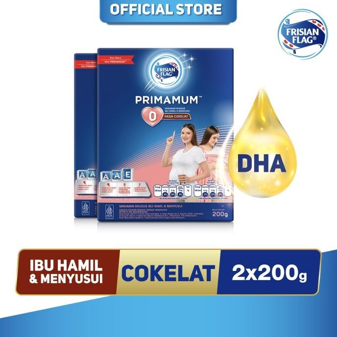 Frisian Flag Primamum Susu Ibu Hamil & Menyusui Cokelat [2X200G]