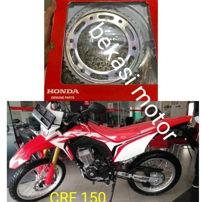 Rantai Gear Gearset Honda Crf 150 150L Original 1Set Original
